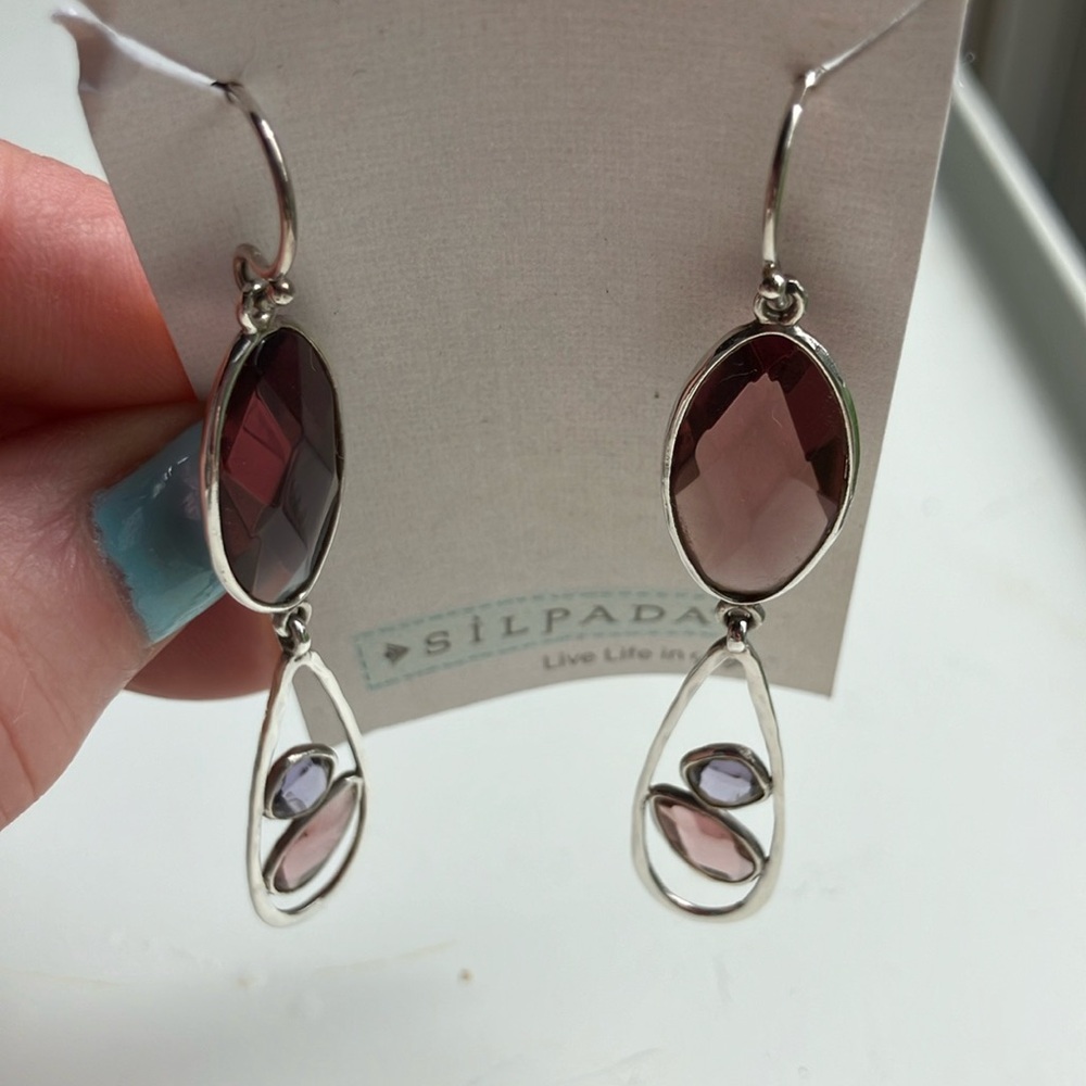 Silpada sterling silver drop earrings